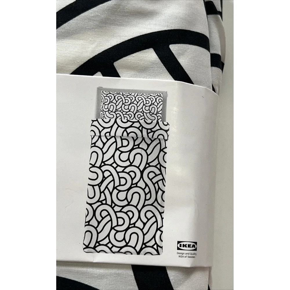 Ikea Sotronn Twin Duvet Cover with Pillowcase white/black/patterned New